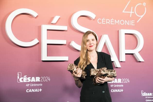 49eme ceremonie des CESAR - Salle de presse Phtocall des laureats. 49th CESAR ceremony awards. Photocall of winners : Justine Triet 302003 2024-02-24 Olympia  Copyright: xIvankaxVoisinx xStarfacex STAR_302003_100
