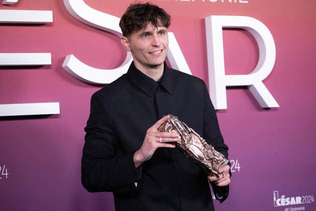 49eme ceremonie des CESAR - Salle de presse Phtocall des laureats. 49th CESAR ceremony awards. Photocall of winners : Raphael Quenard 302003 2024-02-23 Olympia  Copyright: xIvankaxVoisinx xStarfacex STAR_302003_126