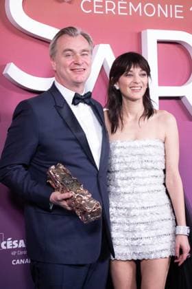 49eme ceremonie des CESAR - Salle de presse Phtocall des laureats. 49th CESAR ceremony awards. Photocall of winners : Christopher Nolan et Marion Cotillard 302003 2024-02-23 Olympia  Copyright: xIvankaxVoisinx xStarfacex STAR_302003_140
