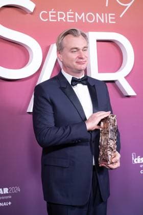 49eme ceremonie des CESAR - Salle de presse Phtocall des laureats. 49th CESAR ceremony awards. Photocall of winners : Christopher Nolan 302003 2024-02-23 Olympia  Copyright: xIvankaxVoisinx xStarfacex STAR_302003_143