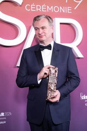 49eme ceremonie des CESAR - Salle de presse Phtocall des laureats. 49th CESAR ceremony awards. Photocall of winners : Christopher Nolan 302003 2024-02-23 Olympia  Copyright: xIvankaxVoisinx xStarfacex STAR_302003_146