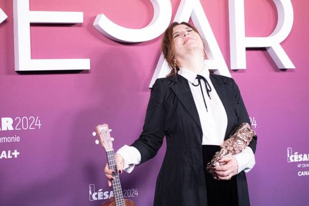 49eme ceremonie des CESAR - Salle de presse Phtocall des laureats. 49th CESAR ceremony awards. Photocall of winners : Agnes Jaoui 302003 2024-02-23 Olympia  Copyright: xIvankaxVoisinx xStarfacex STAR_302003_163