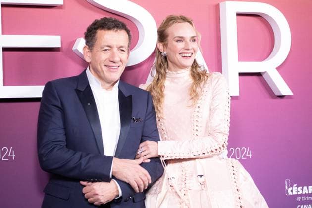 49eme ceremonie des CESAR - Salle de presse Phtocall des laureats. 49th CESAR ceremony awards. Photocall of winners : Dany Boon Diane Kruger 302003 2024-02-24 Olympia  Copyright: xIvankaxVoisinx xStarfacex STAR_302003_170