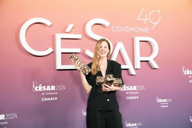 49eme ceremonie des CESAR - Salle de presse Phtocall des laureats. 49th CESAR ceremony awards. Photocall of winners : Justine Triet 302003 2024-02-24 Olympia  Copyright: xIvankaxVoisinx xStarfacex STAR_302003_096
