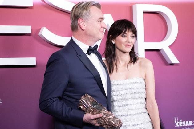 49eme ceremonie des CESAR - Salle de presse Phtocall des laureats. 49th CESAR ceremony awards. Photocall of winners : Christopher Nolan et Marion Cotillard 302003 2024-02-23 Olympia  Copyright: xIvankaxVoisinx xStarfacex STAR_302003_139