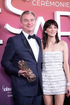 49eme ceremonie des CESAR - Salle de presse Phtocall des laureats. 49th CESAR ceremony awards. Photocall of winners : Christopher Nolan et Marion Cotillard 302003 2024-02-23 Olympia  Copyright: xIvankaxVoisinx xStarfacex STAR_302003_142