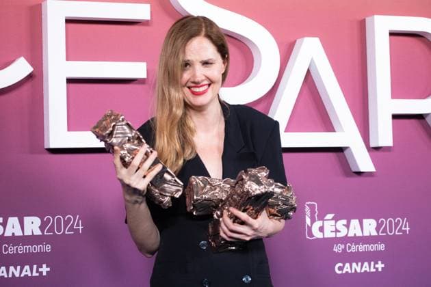 49eme ceremonie des CESAR - Salle de presse Phtocall des laureats. 49th CESAR ceremony awards. Photocall of winners : Justine Triet 302003 2024-02-24 Olympia  Copyright: xIvankaxVoisinx xStarfacex STAR_302003_198
