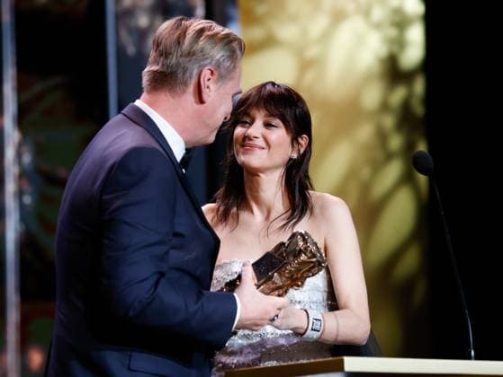 49eme ceremonie des CESAR. Salle. 49th Cesar Ceremony. Stage. 302014 2024-02-24 Paris France Cotillard, Marion; Nolan, Christopher  Copyright: xRomualdxMeigneuxx xStarfacex STAR_302014_377