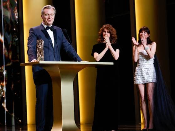49eme ceremonie des CESAR. Salle. 49th Cesar Ceremony. Stage. 302014 2024-02-24 Paris France Cotillard, Marion; Nolan, Christopher; Lemercier, ValÃ rie  Copyright: xRomualdxMeigneuxx xStarfacex STAR_302014_385