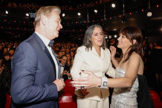 49eme ceremonie des CESAR. Salle. 49th Cesar Ceremony. Stage. 302014 2024-02-24 Paris France Cotillard, Marion; Nolan, Christopher; Thomas, Emma  Copyright: xRomualdxMeigneuxx xStarfacex STAR_302014_421