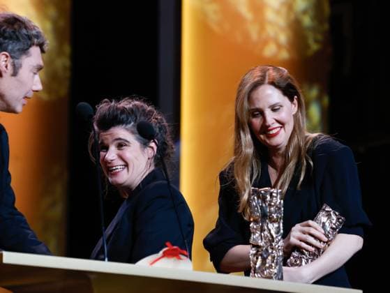 49eme ceremonie des CESAR. Salle. 49th Cesar Ceremony. Stage. 302014 2024-02-24 Paris France Triet, Justine; Luciani, Marie-Ange  Copyright: xRomualdxMeigneuxx xStarfacex STAR_302014_137
