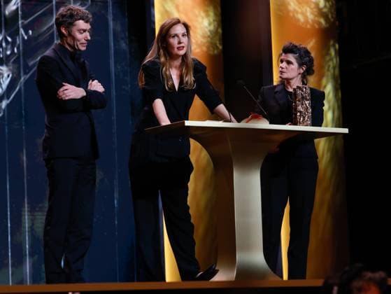 49eme ceremonie des CESAR. Salle. 49th Cesar Ceremony. Stage. 302014 2024-02-24 Paris France Triet, Justine; Luciani, Marie-Ange; Thion, David  Copyright: xRomualdxMeigneuxx xStarfacex STAR_302014_141