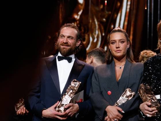 49eme ceremonie des CESAR. Salle. 49th Cesar Ceremony. Stage. 302014 2024-02-24 Paris France Exarchopoulos, Adele; Worthalter, Arieh  Copyright: xRomualdxMeigneuxx xStarfacex STAR_302014_161