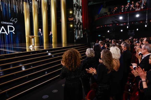 49eme ceremonie des CESAR. Salle. 49th Cesar Ceremony. Stage. 302014 2024-02-24 Paris France Godreche, Judith; Ascaride, Ariane  Copyright: xRomualdxMeigneuxx xStarfacex STAR_302014_190