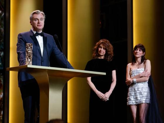 49eme ceremonie des CESAR. Salle. 49th Cesar Ceremony. Stage. 302014 2024-02-24 Paris France Nolan, Christopher; Cotillard, Marion  Copyright: xRomualdxMeigneuxx xStarfacex STAR_302014_433
