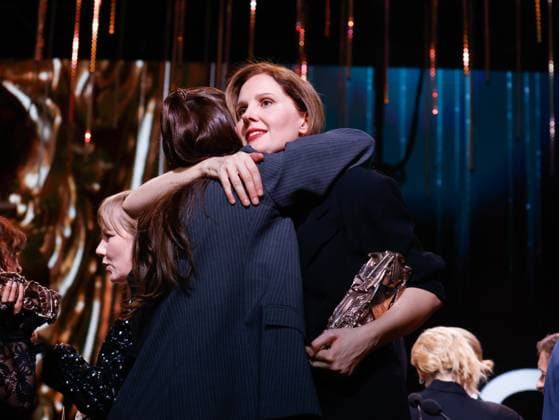 49eme ceremonie des CESAR. Salle. 49th Cesar Ceremony. Stage. 302014 2024-02-24 Paris France Triet, Justine; Exarchopoulos, Adele  Copyright: xRomualdxMeigneuxx xStarfacex STAR_302014_173