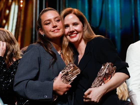 49eme ceremonie des CESAR. Salle. 49th Cesar Ceremony. Stage. 302014 2024-02-24 Paris France Triet, Justine; Exarchopoulos, Adele  Copyright: xRomualdxMeigneuxx xStarfacex STAR_302014_175