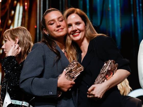 49eme ceremonie des CESAR. Salle. 49th Cesar Ceremony. Stage. 302014 2024-02-24 Paris France Triet, Justine; Exarchopoulos, Adele  Copyright: xRomualdxMeigneuxx xStarfacex STAR_302014_176