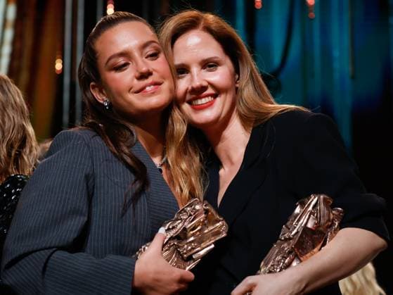 49eme ceremonie des CESAR. Salle. 49th Cesar Ceremony. Stage. 302014 2024-02-24 Paris France Triet, Justine; Exarchopoulos, Adele  Copyright: xRomualdxMeigneuxx xStarfacex STAR_302014_178