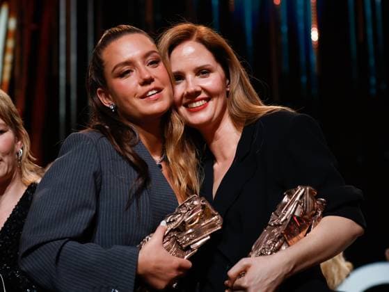 49eme ceremonie des CESAR. Salle. 49th Cesar Ceremony. Stage. 302014 2024-02-24 Paris France Triet, Justine; Exarchopoulos, Adele  Copyright: xRomualdxMeigneuxx xStarfacex STAR_302014_180
