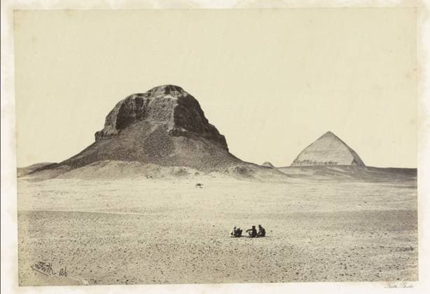 RECORD DATE NOT STATED Piramides van Dasjoer, Francis Frith, in or after 1856 - in or before c. 1862 photograph Tasjoer paper albumen print Egyptian pyramids (Wonder of the World) Tasjoer Copyright: xpiemagsx rknbpie11012024-28287 !ACHTUNG AUFNAHMEDATUM GESCHÄTZT!