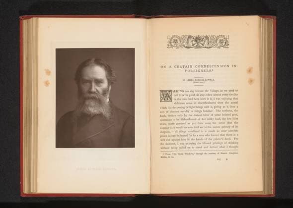 RECORD DATE NOT STATED Portret van James Russell Lowell, Elliott & Fry, c. 1881 - in or before 1886 photomechanical print paper historical persons. adult man Copyright: xpiemagsx rknbpie11012024-29818 !ACHTUNG AUFNAHMEDATUM GESCHÄTZT!