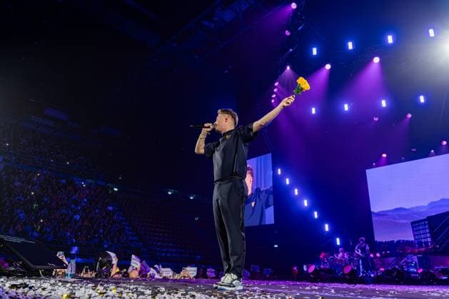 Italian singer Music Concert - Alfa - Non so chi ha creato il mondo ma so che era innamorato Tour Alfa (Andrea De Filippi) Milan Forum Italy Copyright: xAndreaxMunaretto TSCKx xLiveMediax LPM_1249280