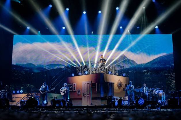Italian singer Music Concert - Alfa - Non so chi ha creato il mondo ma so che era innamorato Tour Alfa (Andrea De Filippi) Milan Forum Italy Copyright: xMirkoxFava TSCKx xLiveMediax LPM_1249068
