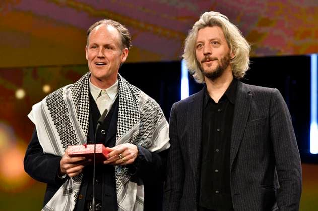 Ben Russell and Guillaume Cailleau with the Encounters Jury Prize for Best Film for Direct Action at the Closing Ceremony and Award Ceremony at the Berlinale 2024 74 Berlin International Film Festival at the Berlinale Palast Berlin, 24 02 2024 Foto:xN.xKubelkax xFuturexImagex preisverleihung_4366