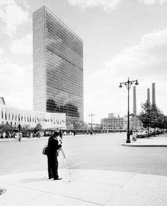 United Nations Secretariat and General Assembly buildings along First Avenue, New York City, New York, USA, Angelo Rizzuto, Anthony Angel Collection, June 1958 United Nations Secretariat and General Assembly buildings along First Avenue, New York City, New York, USA, Angelo Rizzuto, Anthony Angel Collection, June 1958. Copyright: 1010_45_ghi-circa12356