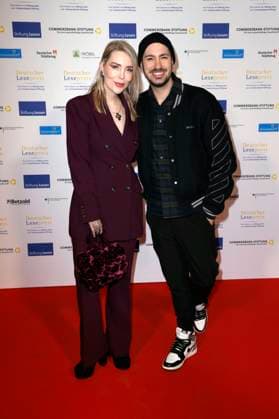 Alexa Feser and Dominik Porschen at the presentation of the German Reading Award 2024 at the Humboldt CarrÃ Berlin, 27 02 2024 Foto:xS.xGabschx xFuturexImagex lesepreis_4227