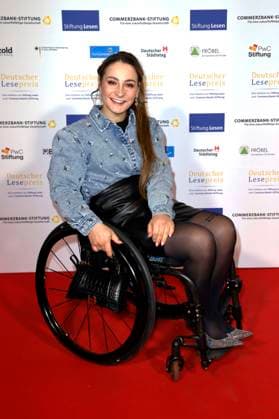 Kristina Vogel at the presentation of the German Reading Award 2024 at the Humboldt CarrÃ Berlin, 27 02 2024 Foto:xS.xGabschx xFuturexImagex lesepreis_4229