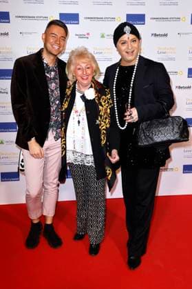 Marcell Damaschke, Stefanie Simon and Julian F M Stoeckel at the presentation of the German Reading Award 2024 at the Humboldt CarrÃ Berlin, 27 02 2024 Foto:xS.xGabschx xFuturexImagex lesepreis_4231