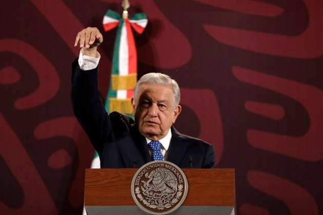 February 27, 2024, Mexico City, Mexico: Mexico s President Andres Manuel Lopez Obrador gesticulates while speak during his briefing conference at the National Palace. on February 27, 2024 in Mexico City, Mexico Mexico City Mexico - ZUMAe321 20240227_zia_e321_027 Copyright: xLuisxBarronx