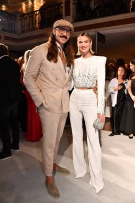 Entertainment Themen der Woche KW09 Entertainment Bilder des Tages Fabio Knez und Darya Streinikova Best Brands Gala 2024 Hotel Bayerischer Hof München 27 Feb. 2024 *** Fabio Knez and Darya Streinikova Best Brands Gala 2024 Hotel Bayerischer Hof Munich 27 Feb 2024