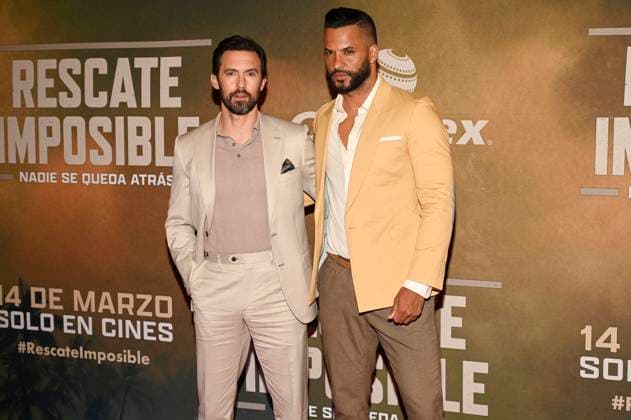 Land Of Bad Premiere - Mexico City (L-R) American actor Milo Ventimiglia and british actor Ricky Whittle attend the Land of Bad red carpet at Cinemex Antara on February 27, 2024 in Mexico City, Mexico. Photo by Carlos Tischler Eyepix Group ABACAPRESS.COM Mexico City Mexico  Copyright: xTischlerxCarlos Eyepix ABACAx