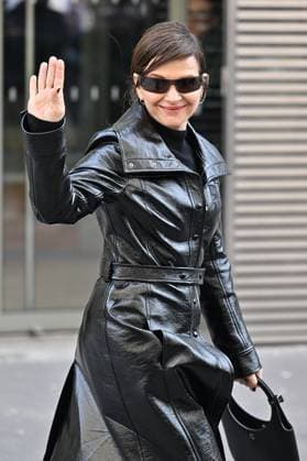 PFW Courreges Outside Arrivals Juliette Binoche attending the Courreges show during PFW in Paris, France on February 28, 2024. Photo by Julien Reynaud APS-Medias ABACAPRESS.COM Paris France  Copyright: xReynaudxJulien APS-Medias ABACAx