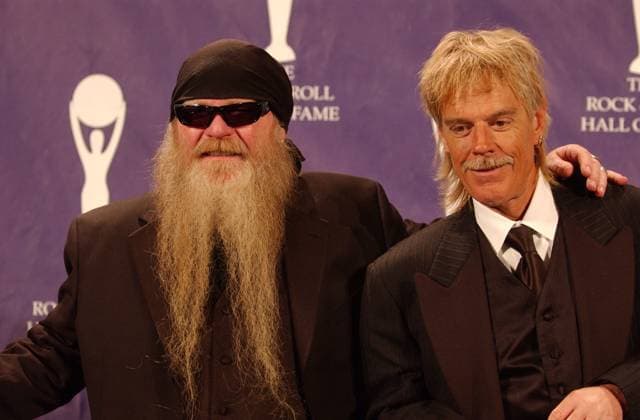 19th Annual Rock and Roll Hall of Fame-Press Room Mar. 15, 2004; New York, NY, USA; Musicians FRANK BEARD and DUSTY HILL of ZZ TOP during the 19th Annual 2004 Rock and Roll Hall of Fame Induction Ceremony held at the Waldorf Astoria. Mandatory Credit: Photo by Laura Farr ZUMA Press. () Copyright 2004 by Laura Farr New York NY USA EDITORIAL USE ONLY  Copyright: xx LauraxFarrx admphotos229382
