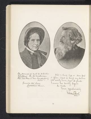 RECORD DATE NOT STATED Two portraits of William Booth and Catherine Booth, Elliott & Fry, c. 1881 - In or Before 1891 photomechanical print paper theologian Copyright: xpiemagsx rknbpie24122023-16301 !ACHTUNG AUFNAHMEDATUM GESCHÄTZT!
