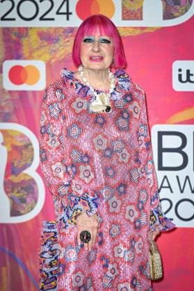 Celebrities arrive at the BRIT Awards 2024 at The O2 Arena in London Featuring: Zandra Rhodes Where: London, United Kingdom When: 02 Mar 2024 Credit: Cover Images EDITORIAL USE ONLY. NOT FOR USE BY NEWSPAPERS BASED IN THE UK. Copyright: xx 53529009