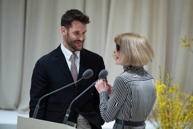 PFW Simon Jacquemus Medal Ceremony Simon Jacquemus and Anna Wintour attending the Simon Jacquemus Chevalier de l ordre des Arts et des Lettres Medal Ceremony as part of Paris Fashion Week in Paris, France on March 02, 2024. Photo by Aurore Marechal ABACAPRESS.COM Paris France  Copyright: xMarechalxAurore ABACAx