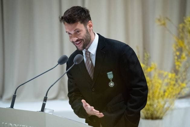 Bilder des Jahres 2024, Entertainment 03 März Entertainment Themen der Woche KW09 Entertainment Bilder des Tages PFW Simon Jacquemus Medal Ceremony Simon Jacquemus attending the Simon Jacquemus Chevalier de l ordre des Arts et des Lettres Medal Ceremony as part of Paris Fashion Week in Paris, France on March 02, 2024. Photo by Aurore Marechal ABACAPRESS.COM Paris France  Copyright: xMarechalxAurore ABACAx