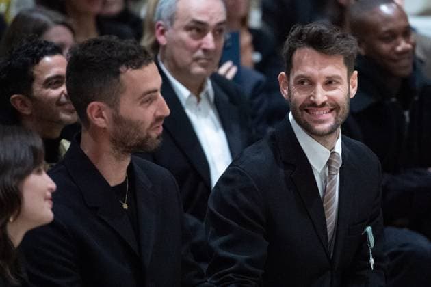 PFW Simon Jacquemus Medal Ceremony Marco Maestri and Simon Jacquemus attending the Simon Jacquemus Chevalier de l ordre des Arts et des Lettres Medal Ceremony as part of Paris Fashion Week in Paris, France on March 02, 2024. Photo by Aurore Marechal ABACAPRESS.COM Paris France  Copyright: xMarechalxAurore ABACAx