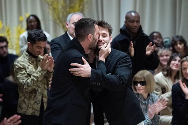 PFW Simon Jacquemus Medal Ceremony Marco Maestri and Simon Jacquemus attending the Simon Jacquemus Chevalier de l ordre des Arts et des Lettres Medal Ceremony as part of Paris Fashion Week in Paris, France on March 02, 2024. Photo by Aurore Marechal ABACAPRESS.COM Paris France  Copyright: xMarechalxAurore ABACAx