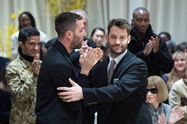 PFW Simon Jacquemus Medal Ceremony Marco Maestri and Simon Jacquemus attending the Simon Jacquemus Chevalier de l ordre des Arts et des Lettres Medal Ceremony as part of Paris Fashion Week in Paris, France on March 02, 2024. Photo by Aurore Marechal ABACAPRESS.COM Paris France  Copyright: xMarechalxAurore ABACAx