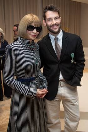 PFW Simon Jacquemus Medal Ceremony Anna Wintour and Simon Jacquemus attending the Simon Jacquemus Chevalier de l ordre des Arts et des Lettres Medal Ceremony as part of Paris Fashion Week in Paris, France on March 02, 2024. Photo by Aurore Marechal ABACAPRESS.COM Paris France  Copyright: xMarechalxAurore ABACAx