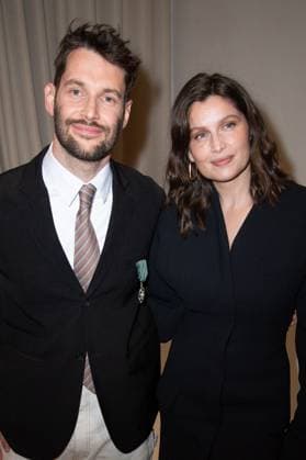 PFW Simon Jacquemus Medal Ceremony Simon Jacquemus and Laetitia Casta attending the Simon Jacquemus Chevalier de l ordre des Arts et des Lettres Medal Ceremony as part of Paris Fashion Week in Paris, France on March 02, 2024. Photo by Aurore Marechal ABACAPRESS.COM Paris France  Copyright: xMarechalxAurore ABACAx