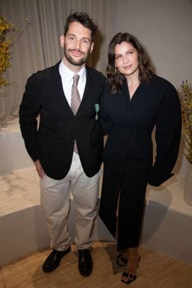 PFW Simon Jacquemus Medal Ceremony Simon Jacquemus and Laetitia Casta attending the Simon Jacquemus Chevalier de l ordre des Arts et des Lettres Medal Ceremony as part of Paris Fashion Week in Paris, France on March 02, 2024. Photo by Aurore Marechal ABACAPRESS.COM Paris France  Copyright: xMarechalxAurore ABACAx