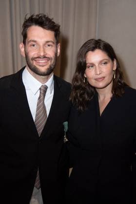 PFW Simon Jacquemus Medal Ceremony Simon Jacquemus and Laetitia Casta attending the Simon Jacquemus Chevalier de l ordre des Arts et des Lettres Medal Ceremony as part of Paris Fashion Week in Paris, France on March 02, 2024. Photo by Aurore Marechal ABACAPRESS.COM Paris France  Copyright: xMarechalxAurore ABACAx