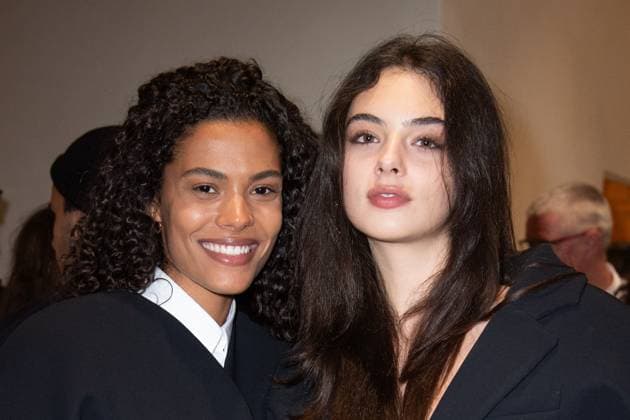 PFW Simon Jacquemus Medal Ceremony Tina Kunakey and Deva Cassel attending the Simon Jacquemus Chevalier de l ordre des Arts et des Lettres Medal Ceremony as part of Paris Fashion Week in Paris, France on March 02, 2024. Photo by Aurore Marechal ABACAPRESS.COM Paris France  Copyright: xMarechalxAurore ABACAx